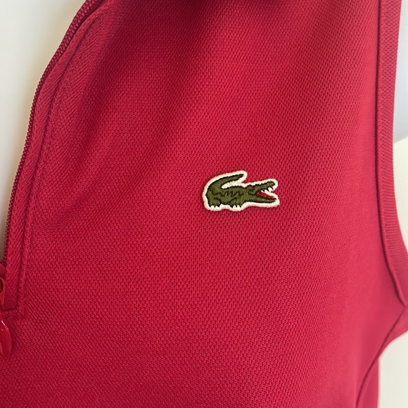 Lacoste Sport fuschia collared tank top size 38 - Picture 2 of 6